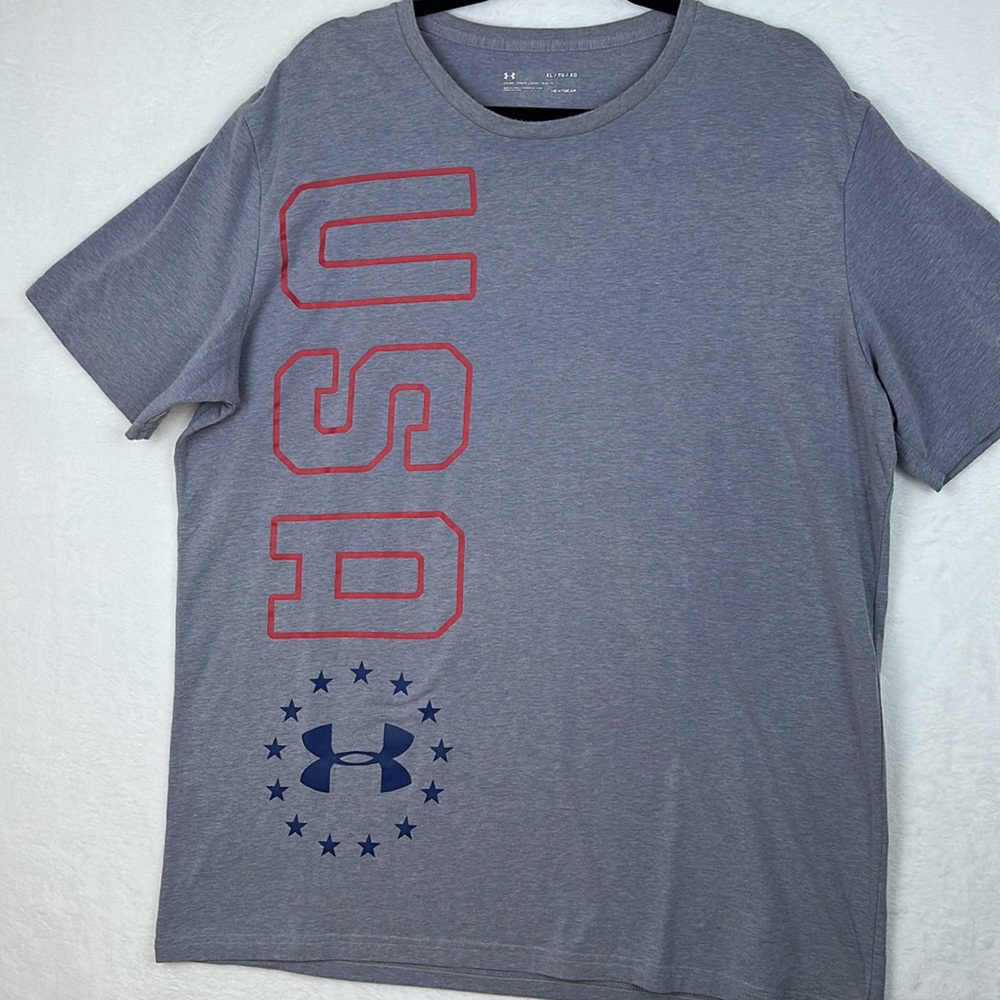 Under Armour Men’s Short Sleeve T-shirt Blue Size XLarge - Picture 2 of 8